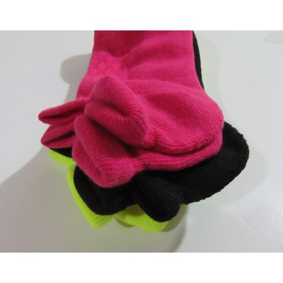 Polo Ralph Lauren Womens Heel Tab Low Cut Socks Pink Black Neon Yellow 3 pk NWOT - Picture 3 of 3